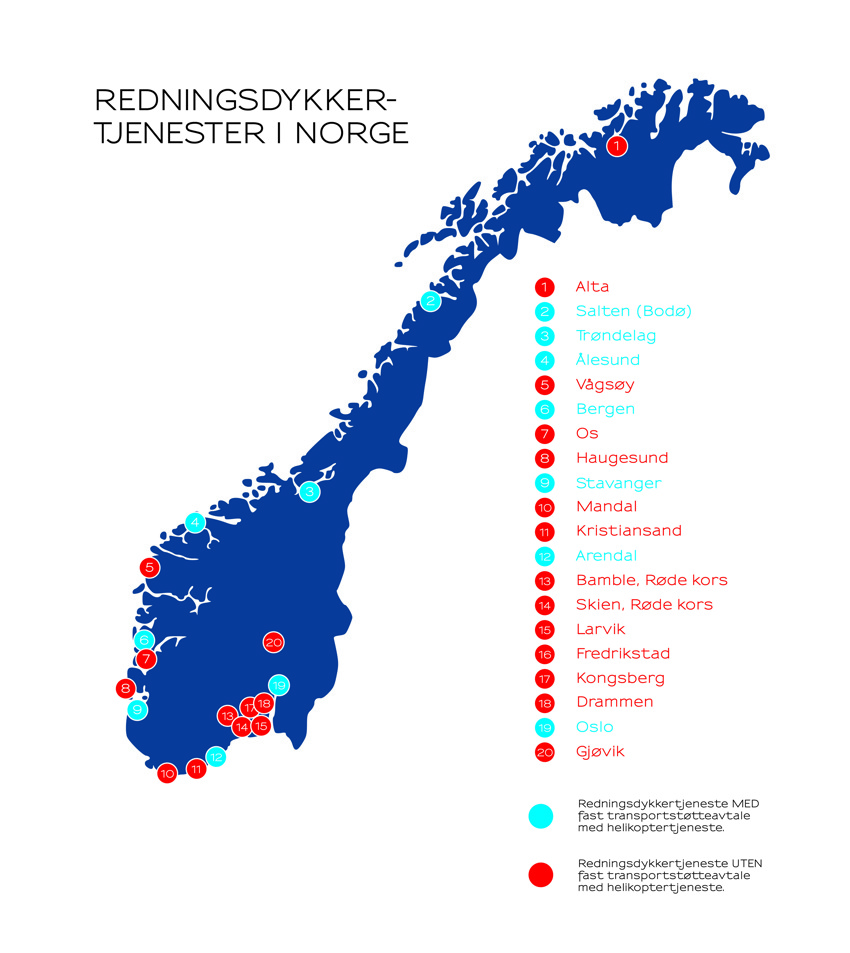 Redningsdykker beredskap 2025